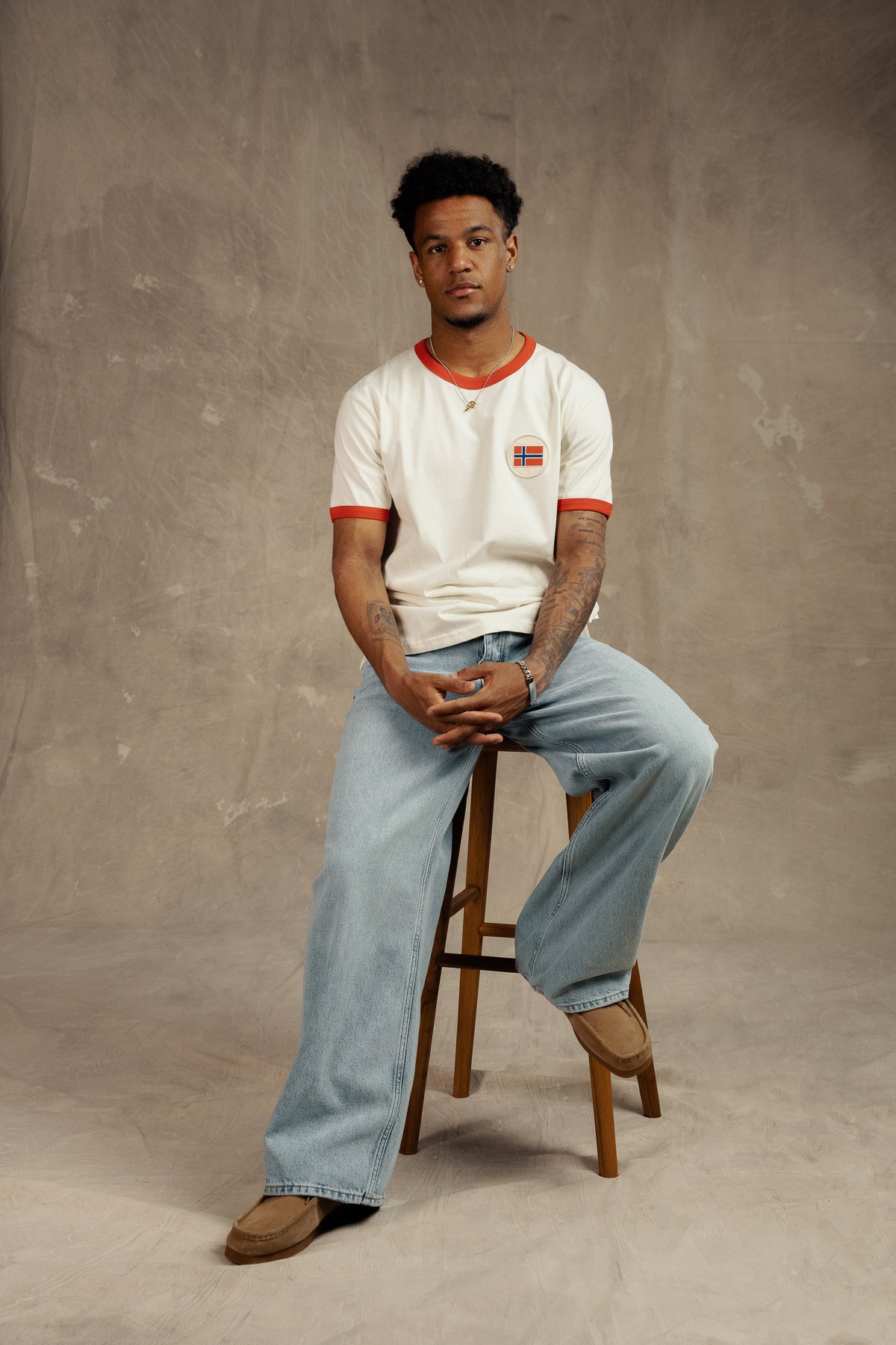 NFF Ringer Tee Cream