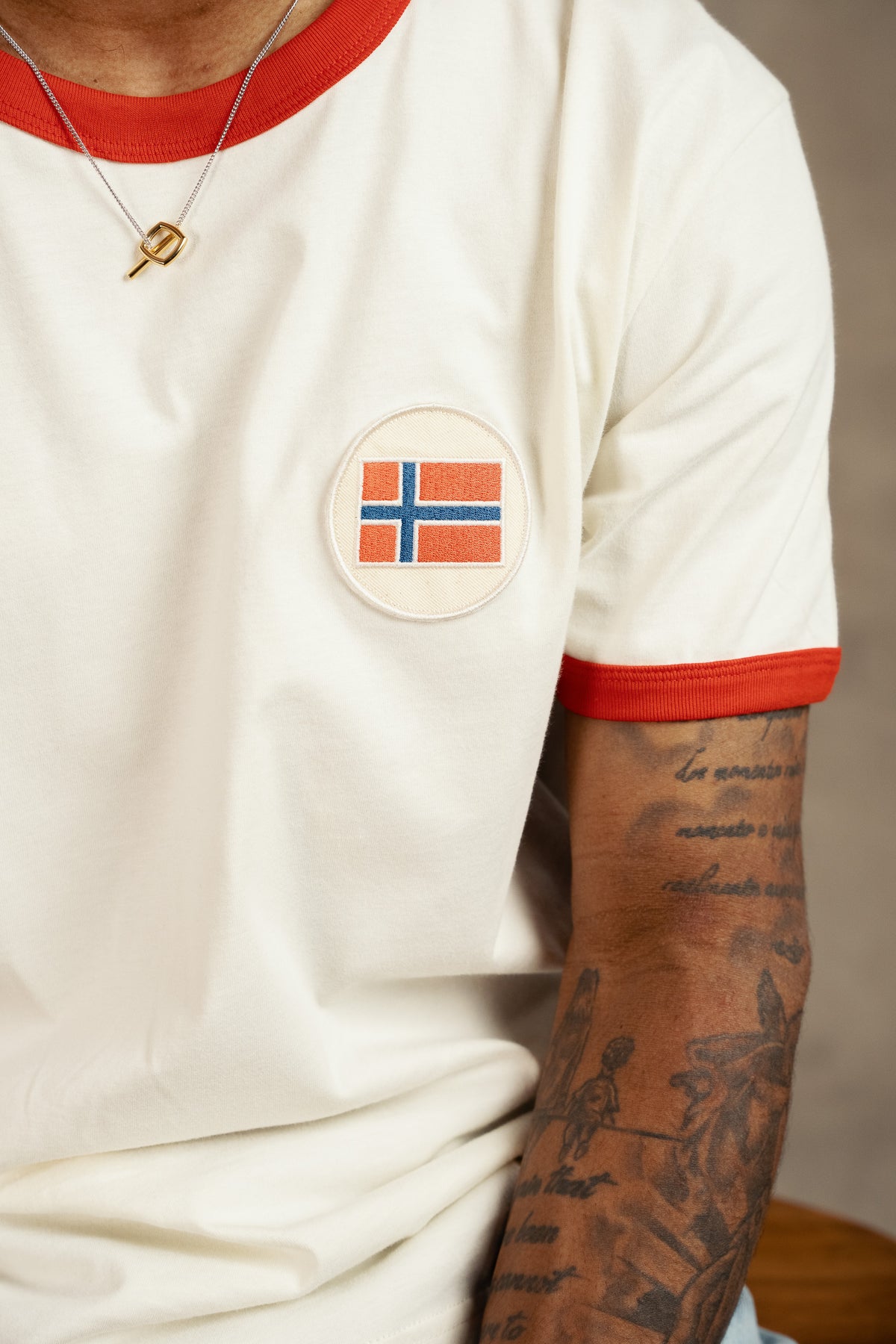 NFF Ringer Tee Cream