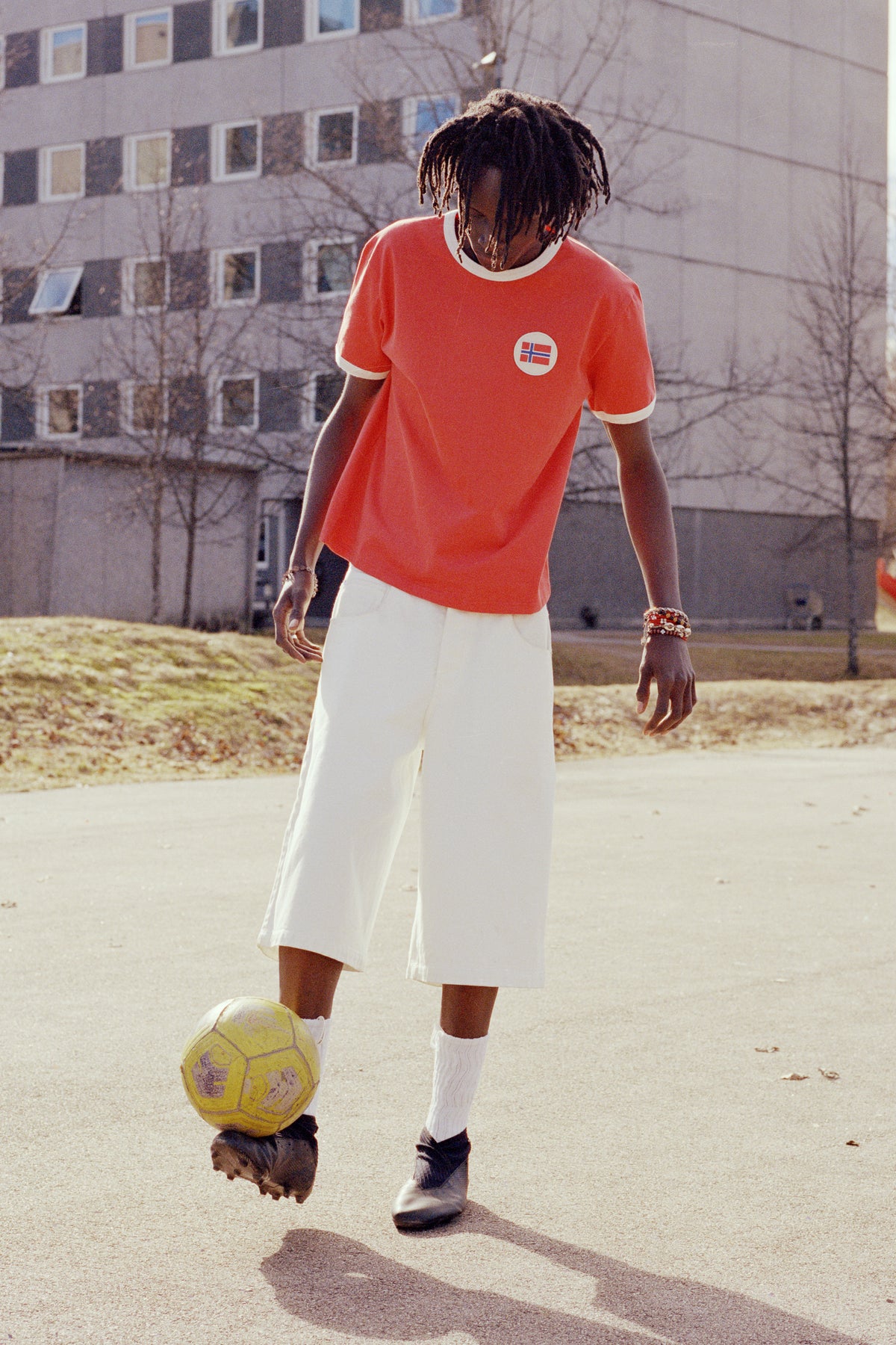 NFF Ringer Tee Red
